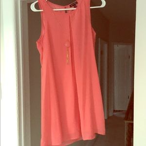 Pink tank shift dress